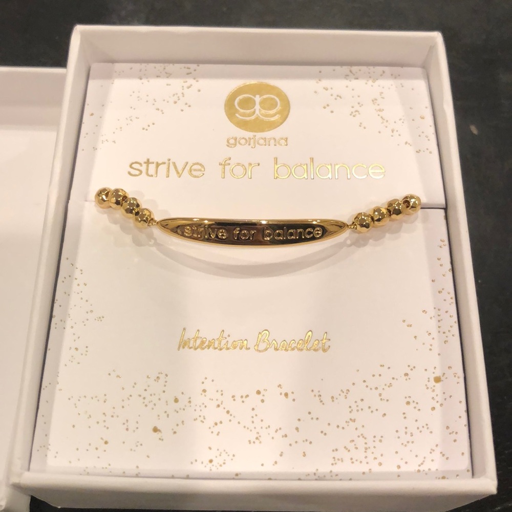 Gold Gorjana “Strive For Balance” Bracelet
